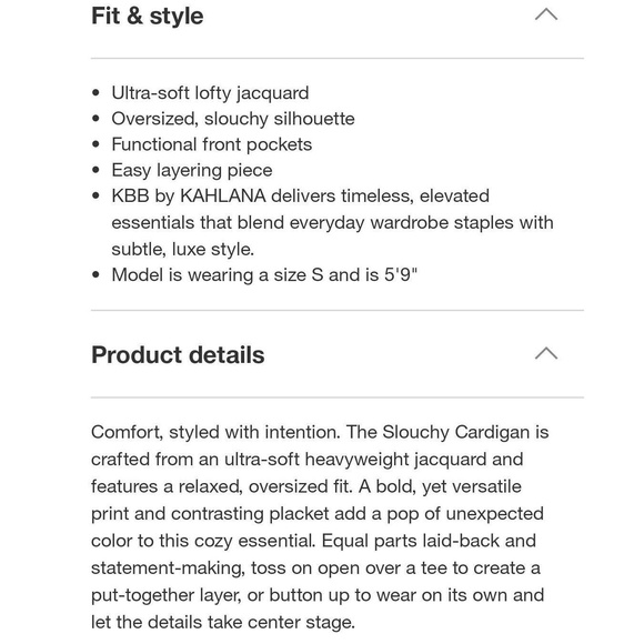 KBB KAHLANA Target Womens XS Extra Small The Slouchy Cardigan Olive Camo Sweater - Picture 3 of 10